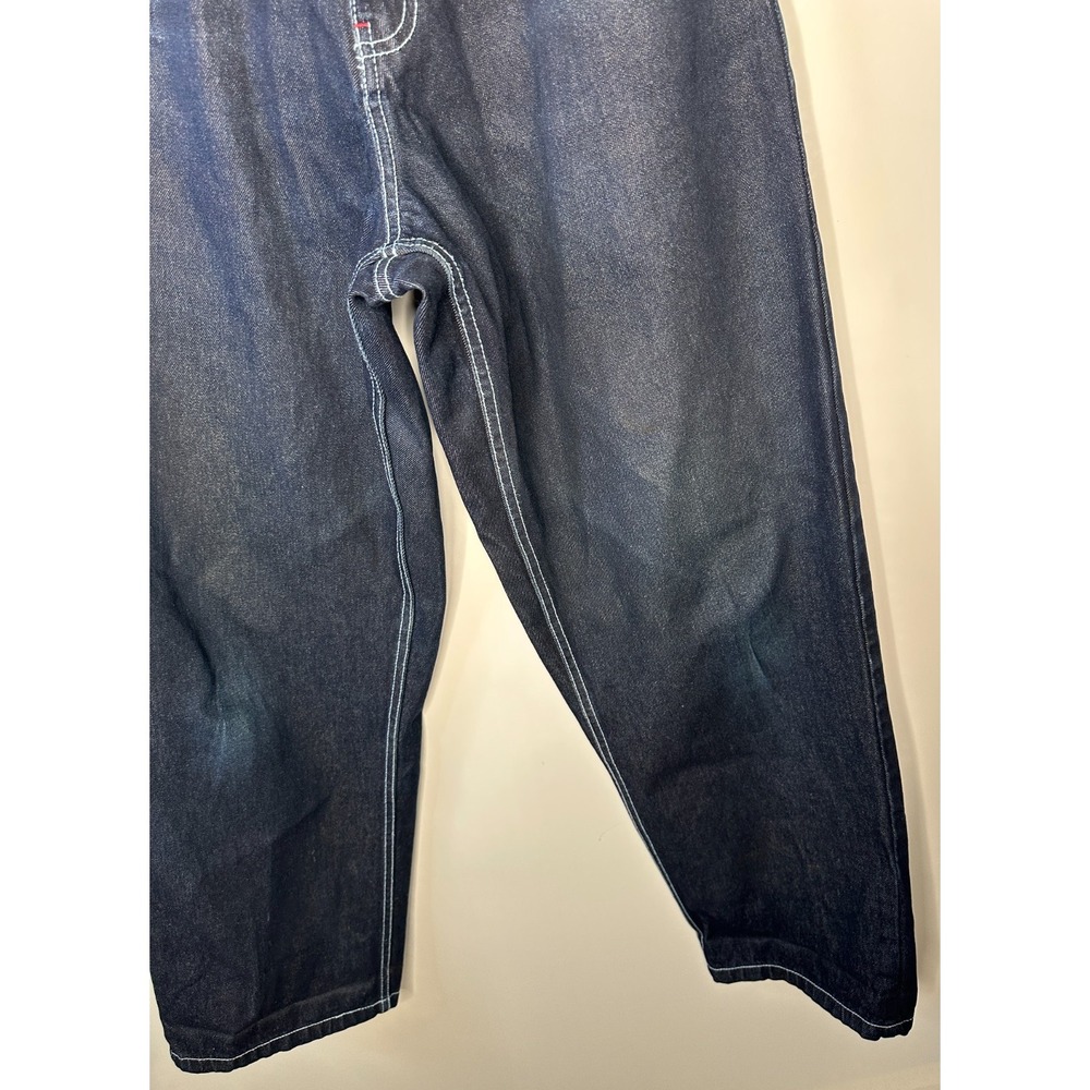 Southpole Authentic Collection Y2K Men's Baggy Wide Leg Jeans Dark Wash 32 x 33 - Picture 5 of 14